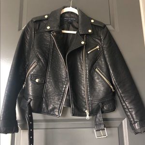 French Connection Leather Moto Jacket